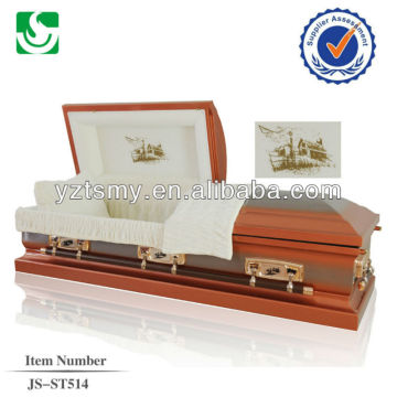 JS-ST514 adult metal casket